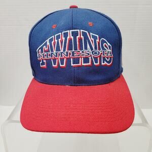 Minnesota Twins Baseball Hat Snap Back Cap MLB Genuine Merchandise Wool Spellout